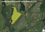 Конфигурация участка площадью 187.5 га