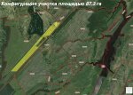 Конфигурация участка площадью 87.3 га