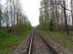 Одноколейная ж/д между ЗУ